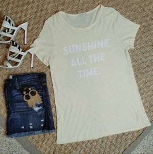 COMUNE Sunshine Graphic Tee, Yellow L